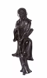 Figurine sculptée Faturan bakélite ambre cerise chinoise 381G en l'état - Photo 1 sur 24