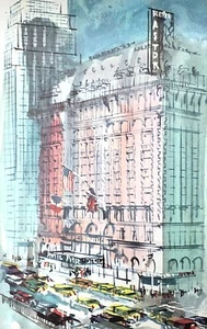 Vintage Postcard of Hotel Astor, Times Square, NYC, circa 50s - Picture 1 of 1