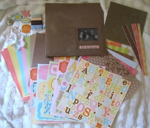 New LARGER THAN LIFE 16x16 Scrapbook Album Kit Family Keepsake Lot Vintage Heir - Picture 1 of 9