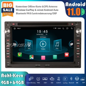 8-Kern Android 13 DAB+ Autoradio Navi Für VW Golf Passat T5 Multivan Peugeot 307 - Bild 1 von 13