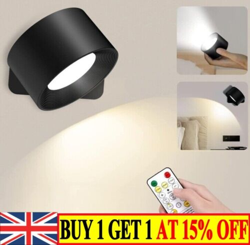 Easystick Cordless Wall Lamp, Rechargeable Led Magnetic Wall Light 360° Rotatio