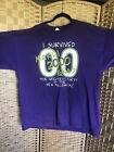 T-shirt I Survived Mardi Gras 2000 taille 2X. Greatest Party Of The New Millennium