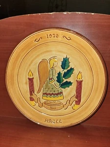 Pennsbury Pottery Plate Angel 1970 LB Original 1st Edition Yuletide Noel - Picture 1 of 2