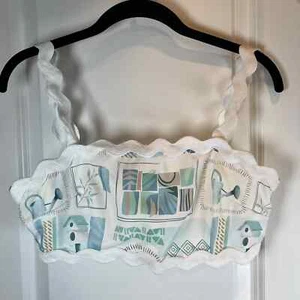 Canotta donna Endless Moon stampa giardino cropped foderata zip boutique piccola nuova - Foto 1 di 8