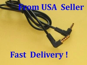 Cable de audio estéreo de 4 polos TRRS macho a macho 2 piezas 6 ft a la venta de 3,5 mm (1/8") estéreo de 4 polos 6' - Imagen 1 de 1