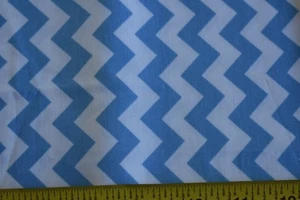 19" Long, Blue & White Chevrons, Riley Blake/"Chevron"/RBD/C340, N2167 - Picture 1 of 5