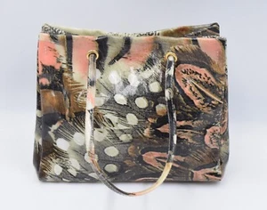 Bolso de Mano Roberto Cavalli Mujer Marrón Estampado Floral PVC Playa Bolso de Mano - Imagen 1 de 11