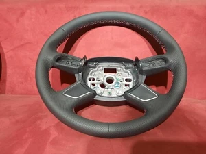 Audi A6 A7 4G C7 4G0419091M Lenkrad Neu Bezogen mit Leder S-Line Naht - Bild 1 von 5