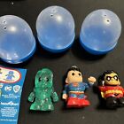 Lot Of 3 Ooshies Dc Mini Figures - Superman, Robin Rebirth, Hologram Aquaman