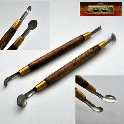 M00467 MOREZMORE Kemper Clay Lift Set ANGLED 2 Sculpting Pottery Spoon Tools - Image 1 of 3
