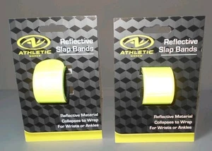 Athletic Works Two Reflective Slap Bands For Wrist Or Ankles - Picture 1 of 1