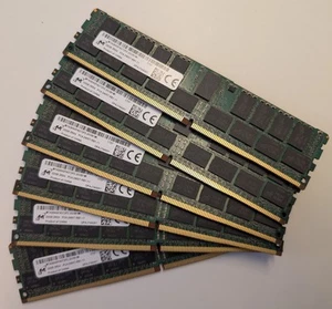 RAM serveur Micron 32 Go 2Rx4 PC4-2400T-RB1-11 DDR4 ECC MTA36ASF4G72PZ - Photo 1/4