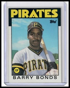 1986 Topps negociado #11T Barry Bonds Pittsburgh Pirates radiocontrol novato - Imagen 1 de 2