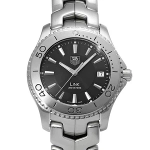 USED TAG HEUER Link WJ1110.BA0570 Black Men's Watch #41018 - Picture 1 of 6