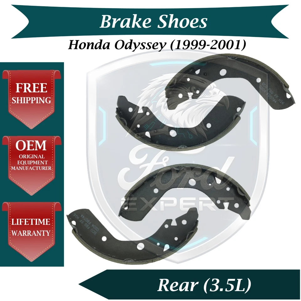 Zapatas de freno traseras BOSCH OEM para Honda Odyssey 1999-2001 3,5 L garantía de por vida Foto 1 de 4