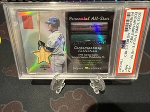 2003 Topps Tribute - Contemporary Perennial RED Edgar Martinez Bat PSA 9 40/50 - Picture 1 of 2