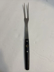 Vintage FLINT Stainless USA Arrowhead 13.5" Meat Carving Fork - Picture 1 of 7