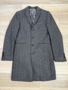 Heart & Dagger Edward Jacket Over Coat Herringbone Tweed 36R Dapper Gentleman - Picture 1 of 19