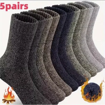 Calcetines Gruesos Cómodos Y Suave Invierno Para Senderismo Camping Tallas 7-12 Foto 1 de 4