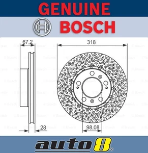 Bosch Front Brake Disc Rotor for Porsche Cayman 987C 2.9L MA1.20C 2009 - 2012 - Picture 1 of 1