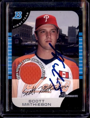 2010  Topps Bowman  #BDP126  Scott Mathieson  Auto/Signed in Person - Image 1 of 2