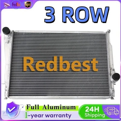For 1999-2006 BMW 323i 325i 330i M3 2.5L 3.0L I6 CC2627 Aluminum Radiator 3Row Foto 1 de 4