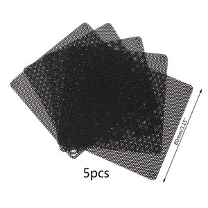Black Computer Cooler Fan Dust Filter for Case Cover Dustproof Computer Mesh 80m - Afbeelding 1 van 8