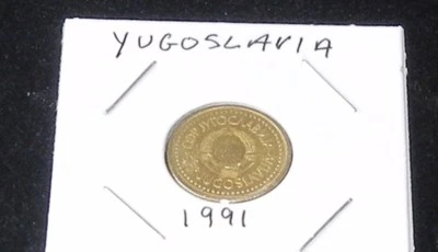 NICE & SHINY YUGOSLAVIA TWO COIN SET ~ 1990 & 1991 10 PARA Pieces (KM# 139) - Image 1 of 4