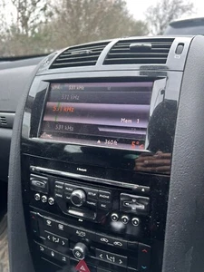 Peugeot 407 GT CD Stereo 04-11 Head Unit black Sat nav head unit display screen - Picture 1 of 2