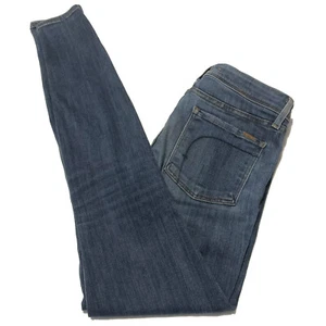 Pantalones de mezclilla Fidelity tiro medio ajustados elásticos azules para mujer talla 26 - Imagen 1 de 12