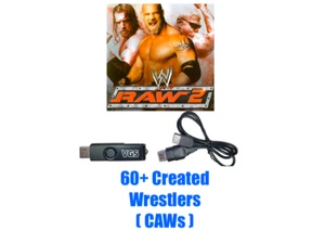60+ WWE RAW 2 CAWs Save File for Original Xbox on USB with Cable Adapter WWF CAW - Picture 1 of 2