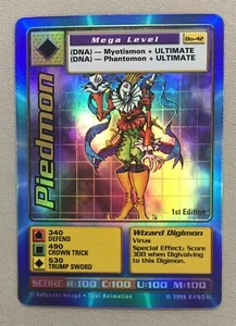 Piedmon Digimon Digi Battle 1st Edition Foil BO-42 1999 Bandai CCG Card - Picture 1 of 2