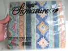 Signature Passform Doppelblatt Southwest Design 80er Jahre Neu aus altem Lagerbestand Vintage Neu Poly/Baumwolle O