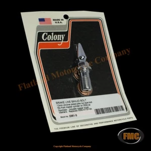 Colony 2361-3, Brake Line Banjo Bolts, Dome Style, 12mm, 2004-2013 Sportster - Picture 1 of 1
