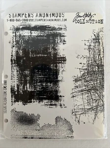 Juego de estampillas de goma adhesivas Tim Holtz SLIGHT ALTERATIONS Anonymous - Grunge - Imagen 1 de 2