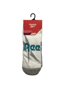 Reebok Select Terry niedrig geschnittene Laufsocken für Herren 2 Stück Einheitsgröße weiß/grau NEU - Bild 1 von 11