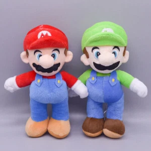 25cm Game Super Mario Bros Luigi Plush Doll Stuffed Kid Child Soft Toy Play Gift - Picture 1 of 14
