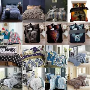 Quilt Duvet Doona Cover Set Queen/King Modern Pattern Printed Mr Cotton H1 - Picture 1 of 29