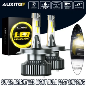 AUXITO H4 9003 HB2 LED Headlight Kit Light 72W Bulbs High/Low 8000LM/Set White A - Picture 1 of 10