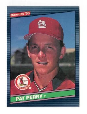 1986 Donruss Pat Perry St. Louis Cardinals #596 Near Mint or Better - Image 1 of 2