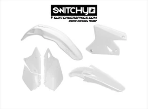 RTECH KIT PLASTICHE BIANCO SUZUKI DRZ 400 E 2000-2009 - Photo 1/3