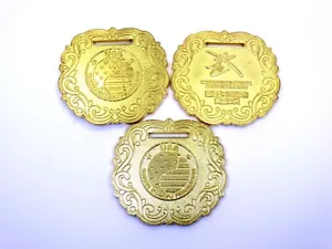 3x 2023 USA WUSHU KUNG FU Golden State Intl Championship Set 1ST GOLD MEDALS - Picture 1 of 3