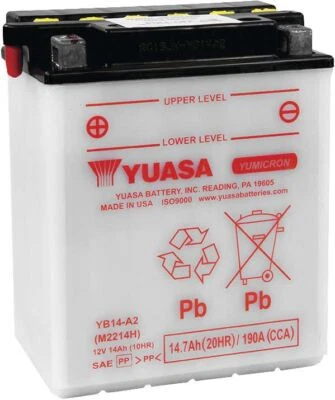 Yuasa 12 В сверхпрочный аккумулятор Yumicron для Honda VF750F V45 Interceptor 1983-1984 - Изображение 1 из 3