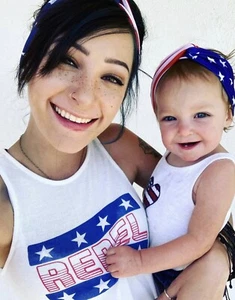 4th Of July Mommy & Me Headband Set, Stars & Stripes Turban, Matching Headband - Picture 1 of 5