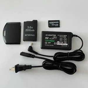 QUALITY Sony PSP 1000 Revival Kit - Battery, Charger, Cover, 64gb Memory Card - Picture 1 of 3