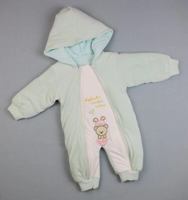 Warmer Baby Unisex Winter Overall mit Weichem Fleece-Futter und Kapuze - Bild 1 von 2