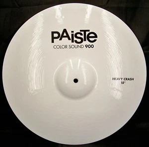 Platillo de choque pesado Paiste Color Sound 900 blanco 18" nuevo/modelo # CY0001909918 - Imagen 1 de 5
