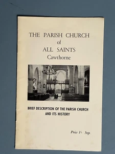 The Parish Church of All Saints, Cawthorne, Guide & History. 1970 Booklet - Picture 1 of 1
