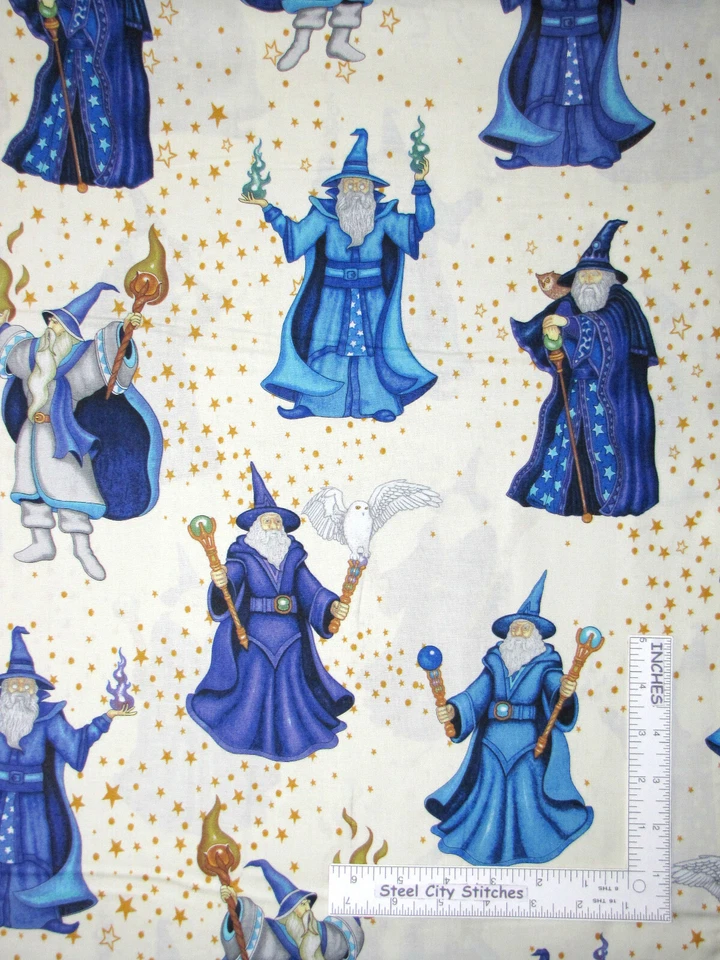 Wizards Magic Spellbound Quilting Treasures 100 Cotton Fabric 1yd