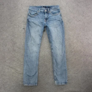 BKE Jeans Uomo 31x32 Blu Chiaro Lavaggio PLEC Slim Dritto Denim Elasticizzato Casual - Foto 1 di 12